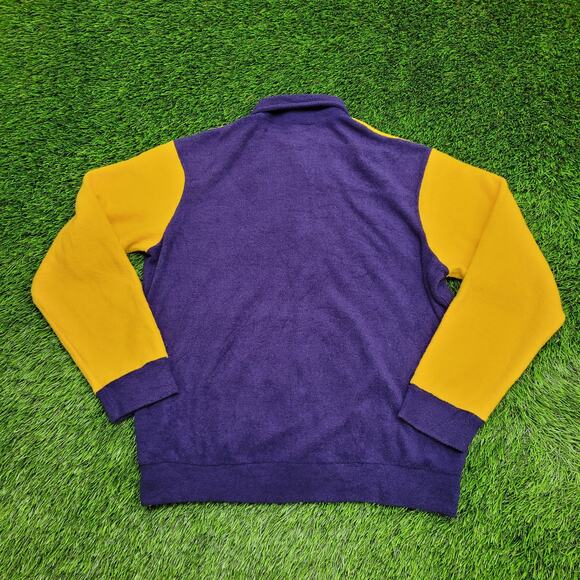 Vintage 80s Wrangler Terry Jacket M/L 23x26 Blue Yellow RARE Baggy - Picture 2 of 11